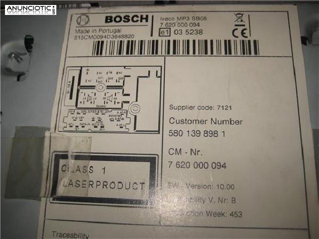 311227 radio iveco daily cami&oacute;n  2011