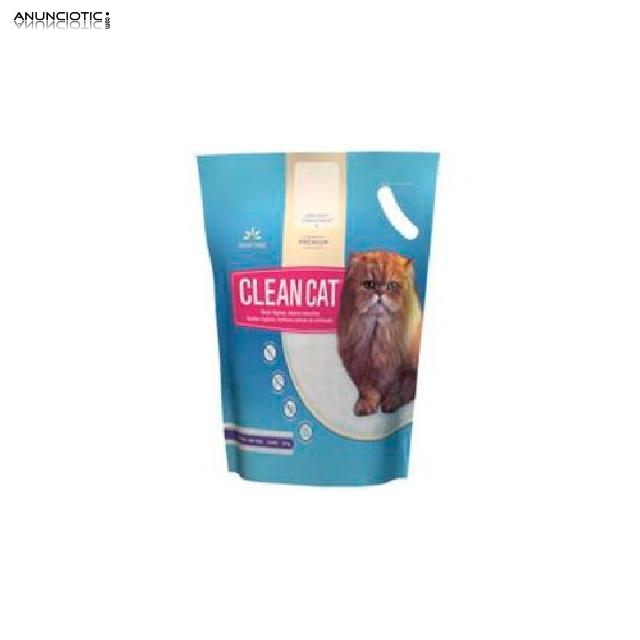 Arena Sanitaria de S&iacute;lice Clean Cat para gatos