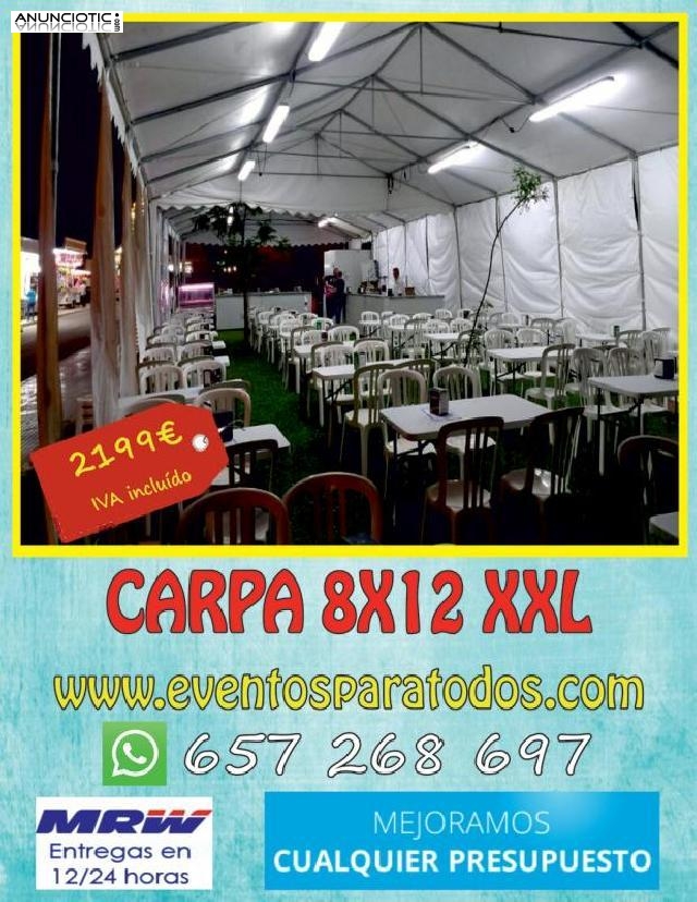 Carpa xxl 8x12 a 2049 euros
