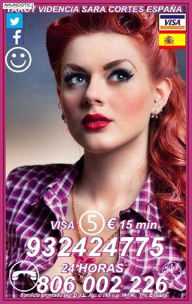 tarot fiable espa&ntilde;ol Videncia Sara Cortes 932 424 775 desde 5� 15mts, 8� 20