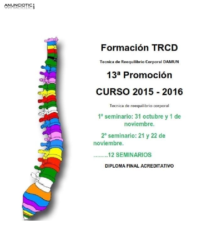 Formaci&oacute;n TRCD- Tecnca de reequilibrio corporal Damun