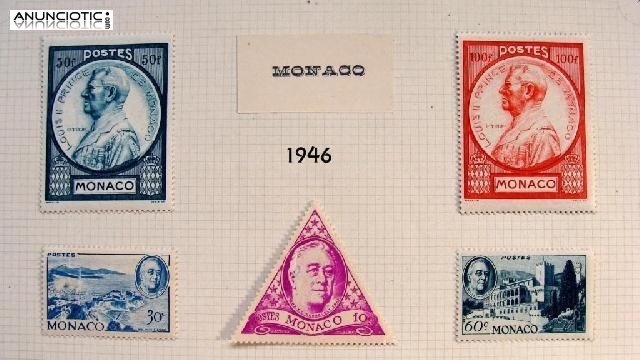 Cambio 3x1 sellos de Andorra, Francia y M&oacute;naco