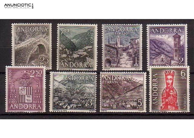 Cambio 3x1 sellos de Andorra, Francia y M&oacute;naco