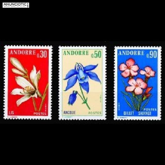 Cambio 3x1 sellos de Andorra, Francia y M&oacute;naco