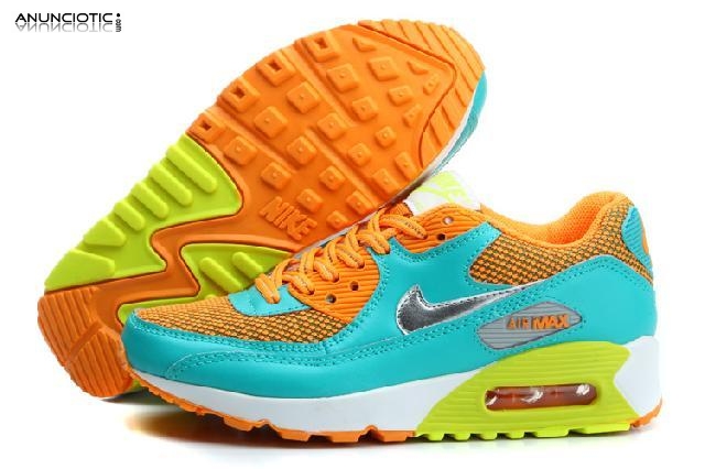 s&oacute;lo � 35 para nike air max 90, nike free run, nuevo equilibrio, zapatos mu