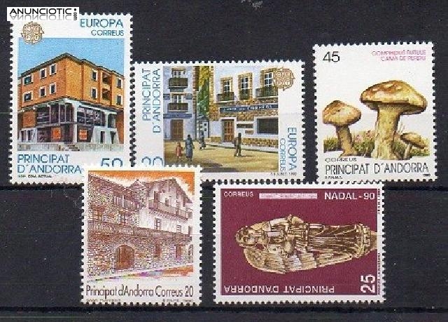 Cambio sellos 3x1 de Espa&ntilde;a y Andorra. 