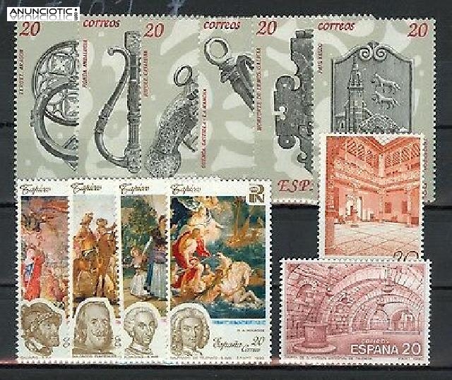 Cambio sellos 3x1 de Espa&ntilde;a y Andorra. 