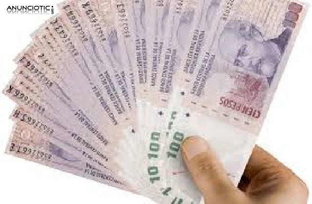 Oferta de pr&eacute;stamo de dineros a las personas serias