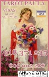 Oferta tarot Paula Barato Visa desde 5� 10 mtos 918 371 235 las 24 horas a su disposici&oacute;n 