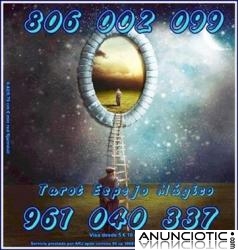 Tarot Espejo M&aacute;gico s&oacute;lo 0,42 cm min. Oferta Visa desde 5� 10 min.