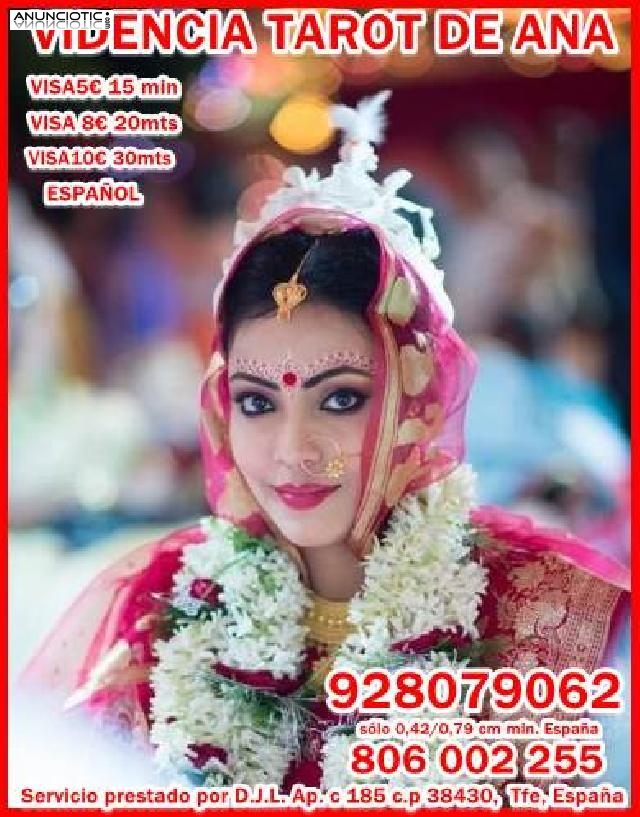 Videntes  unidos Ana por solo 0,42 cm mto  al 806 002 255 el tarot m&aacute;s econ