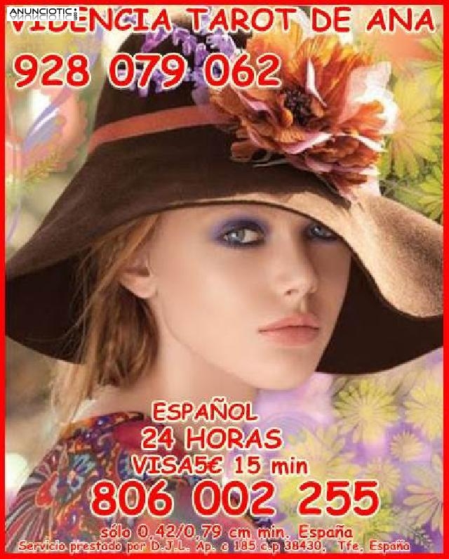 Tarot De Ana Visa 928079062 Economica 5�/15M Y 8�/20 M De Espa&ntilde;a