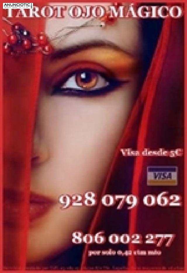 Tarot barato el Ojo M&aacute;gico Visa desde 5� 15mtos 928 079 062, las 24 horas a