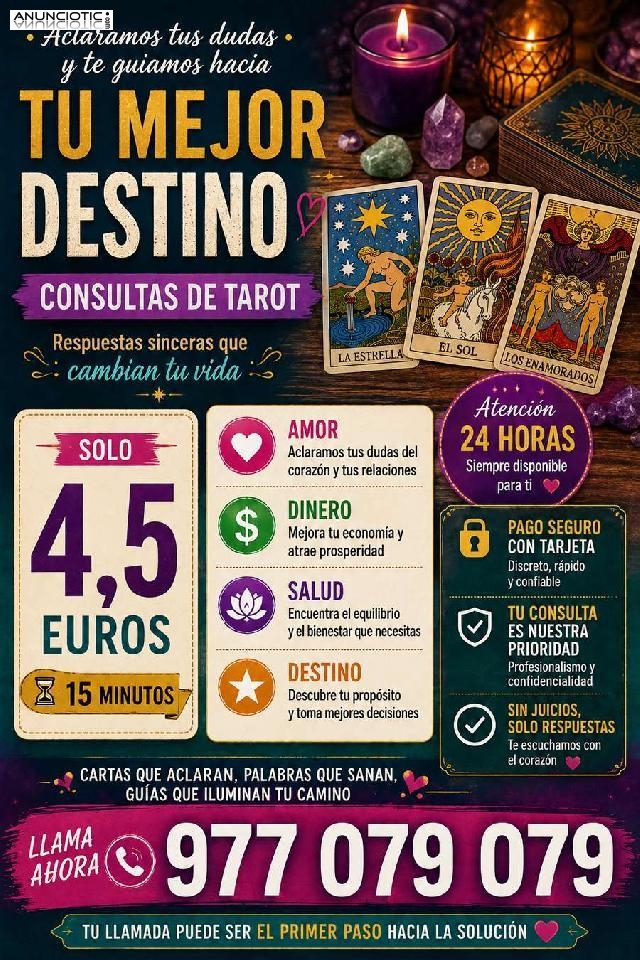 Tienes dudas? Llamame,aclara las dudas 4.5� 15 min 977079079