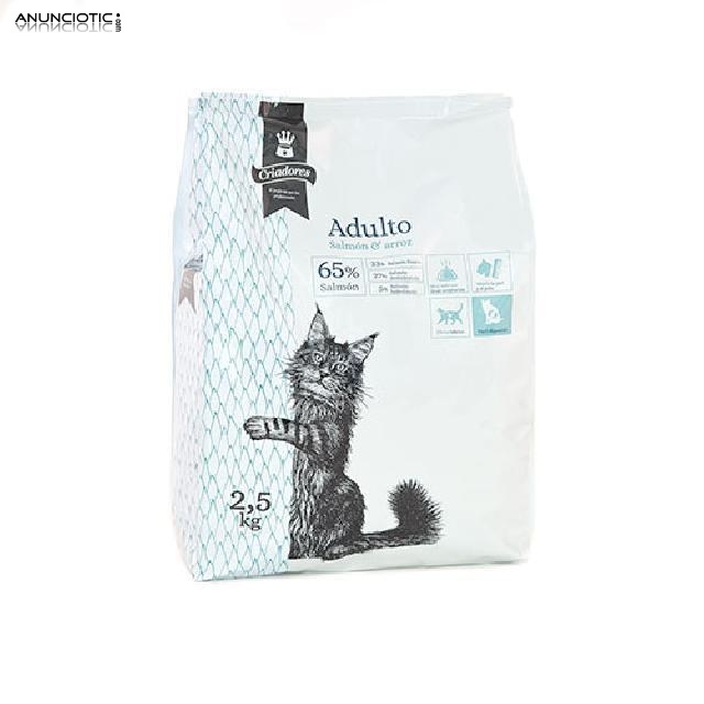 Pienso para gatos Criadores Adulto con salm&oacute;n