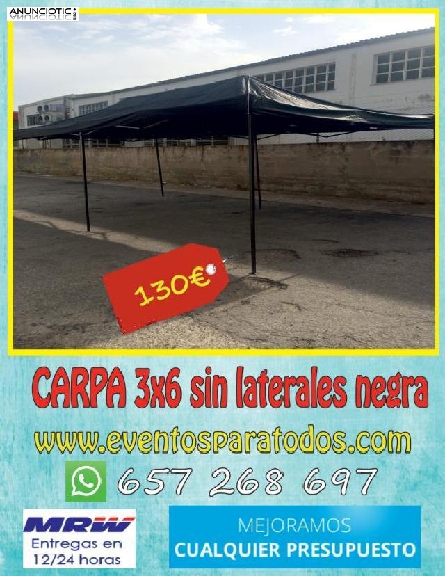 Carpa 6x3 plegable modelo econ&oacute;mica