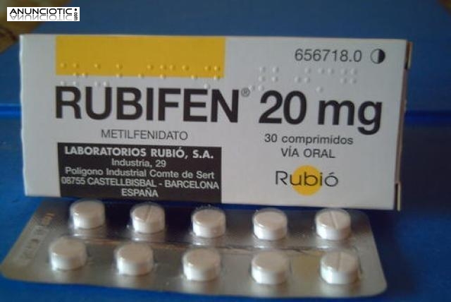 Rubifen 20mg (Sibutramina Meridia) 30 C&aacute;psulas