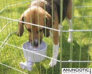 Comedero-bebedero pl&aacute;stico redondo para transportines y jaulas