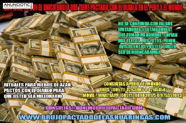 AMARRES Y HECHIZOS MAS FUERTES DEL MUNDO - DON LINO &Uacute;NICO EN EL PERU