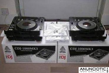  Venta 2x Nueva Pioneer CDJ-1000MK3 & 1x DJM-800 DJ Mixer + 1x Coffin Case DJ + 1 x auricu