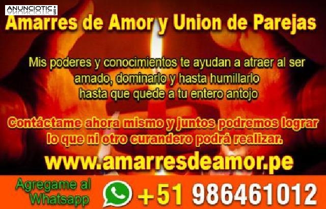 Amarres de amor e uni&oacute;n de pareja 