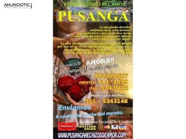 Poderosa pusanga posee alta magia mistica