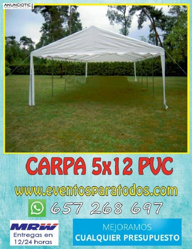 Vendo carpas econ&oacute;micas 5x12