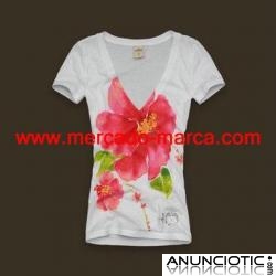 Venta Hollister Co Mujeres Camiseta al por mayor www.mercado-marca.com