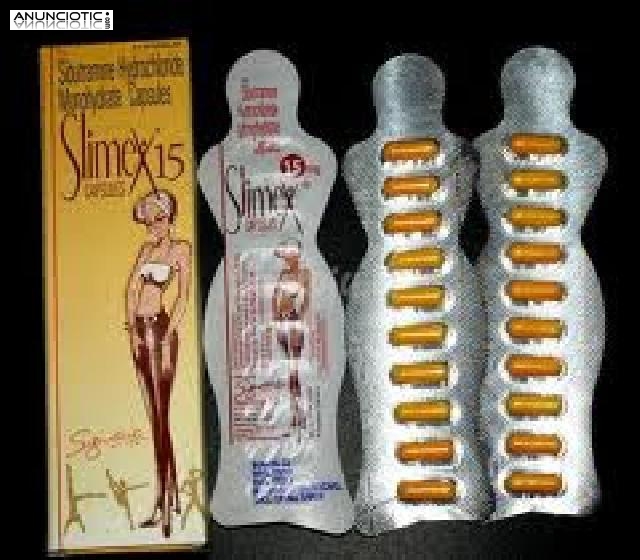 Slimex 15mg (clorhidrato de sibutramina) 30 C&aacute;psulas  