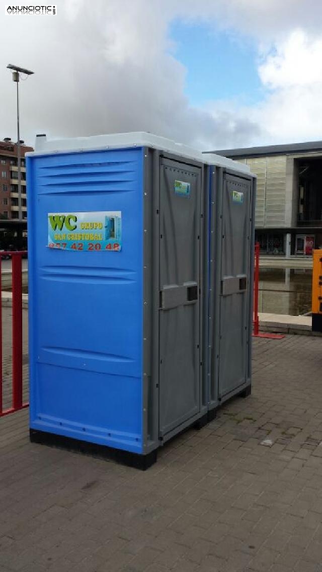 Wc port&aacute;til alquiler