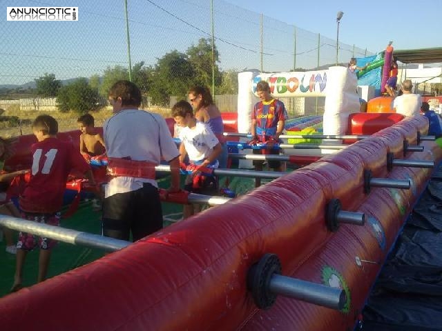 Futbol&iacute;n humano en alquiler