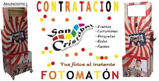 Alquiler de fotomat&oacute;n para eventos