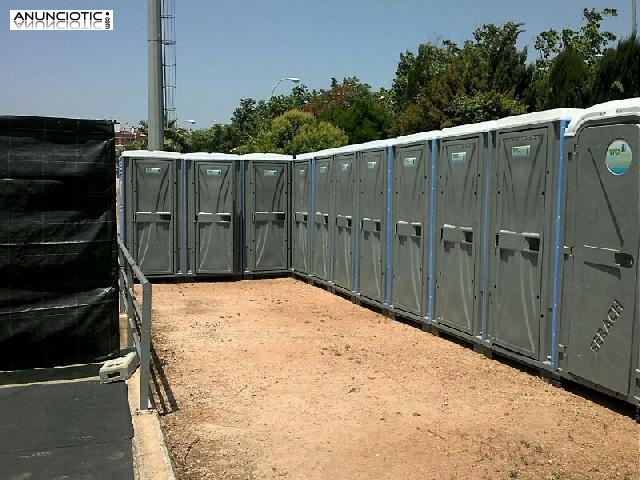 Wc port&aacute;til alquiler