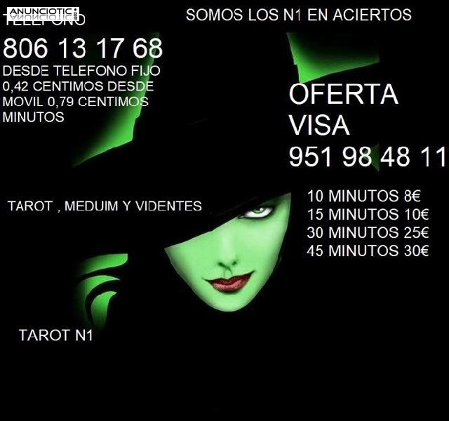 TAROT Y VIDENTES REALES Y OFERTA VISA 951 98 48 11