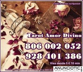 TAROT ECONOMICO AMOR DIVINO 0,42 CM MIN. VISAS desde 5� 10 min. 