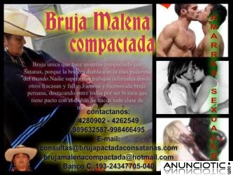 BRUJA MALENA CURA TODA CLASE DE ENFERMEDADES DESCONOCIDAS Y TE HACE VER EL DA&Ntilde;O 