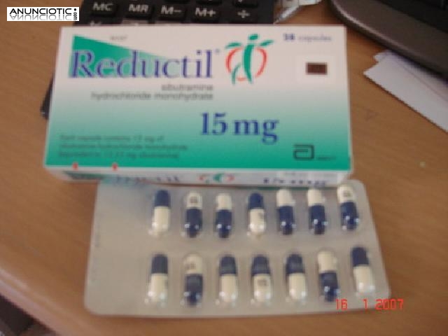 Reductil 15 mg (Sibutramina Meridia) 30 C&aacute;psulas