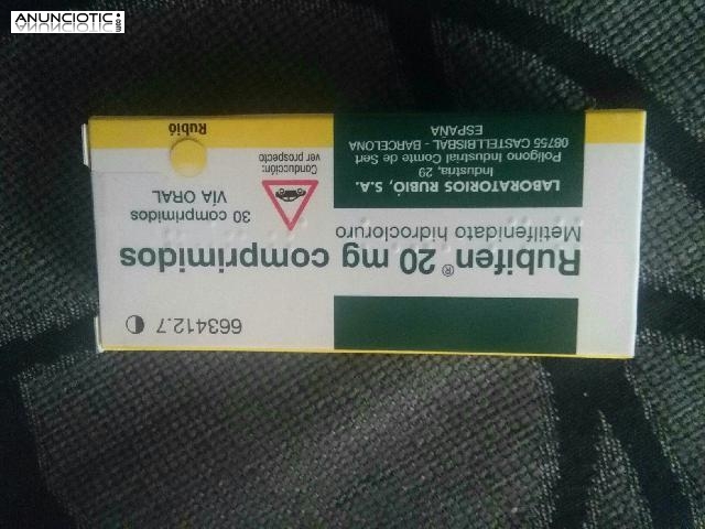 Rubifen 20mg (Sibutramina Meridia) 30 C&aacute;psulas