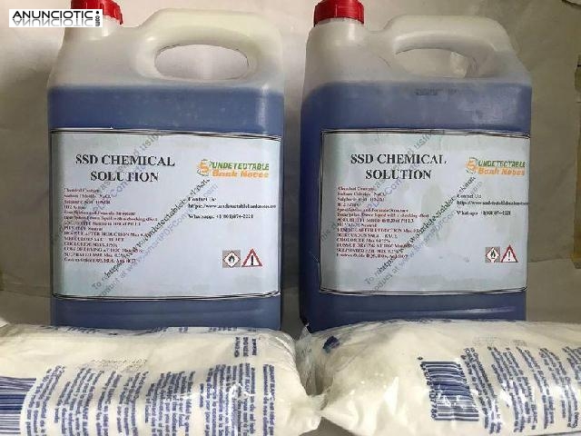 Ssd Soluci&oacute;n qu&iacute;mica para limpiar todo tipo de billetes