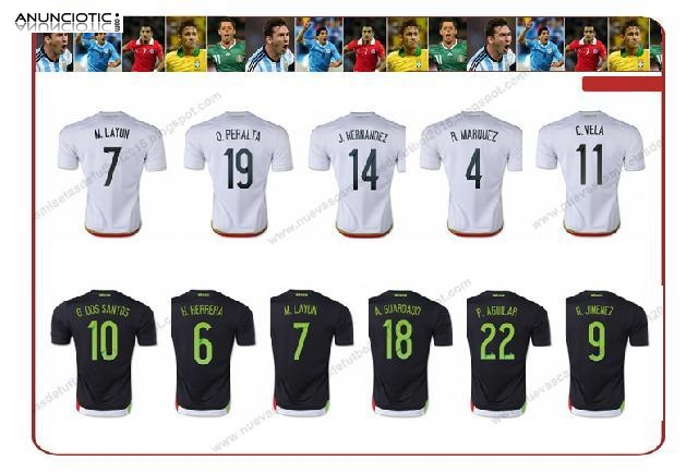 Nueva camisetas del Selecci&oacute;n M&eacute;xico baratas 2015 2016