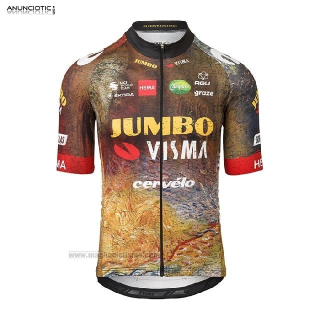 maglia ciclismo Jumbo Visma in linea