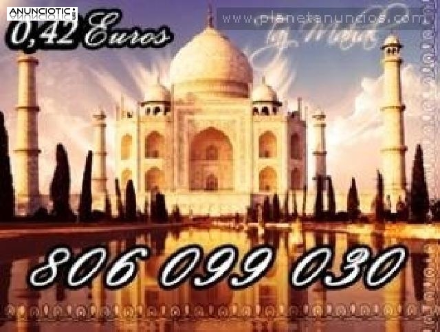 Tarot barato El Taj Mahal : 806 099 030. Tarot oferta a 0,42�...