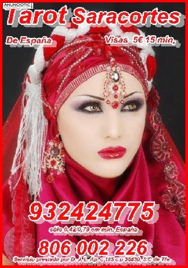 Tarot Visa  Sara Cortes 932 424 775  desde 5� 15 min, 8� 20mts 10� 30mts.60