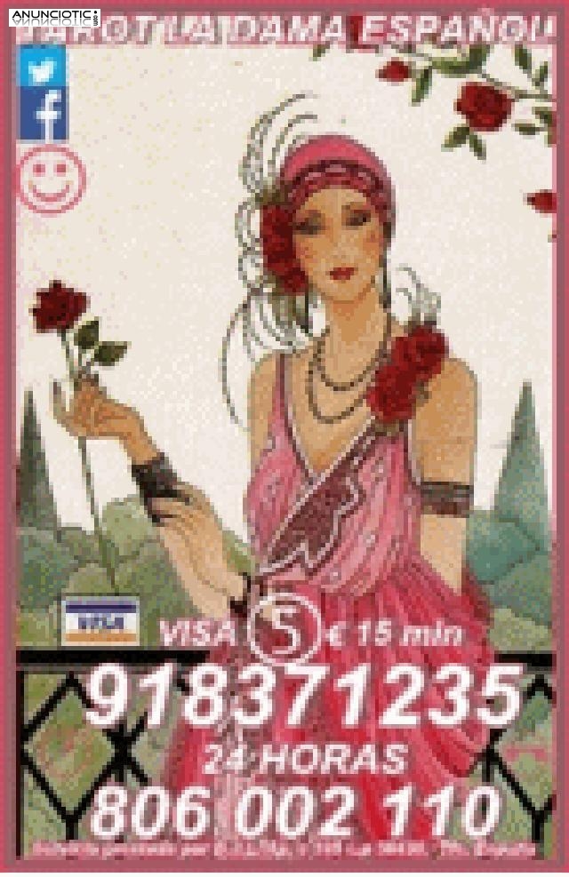 Tarot visa La Dama 918371235 desde 5� 15mts, las 24 horas del d&iacute;a.