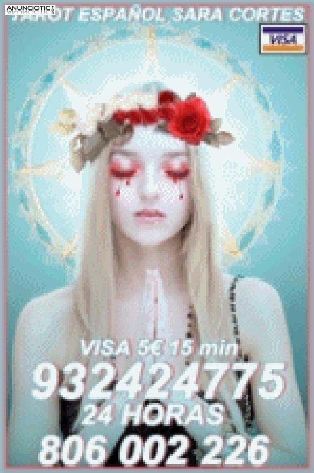 Tarot Visa  Sara Cortes 932 424 775  desde 5� 15 min, 8� 20mts 10