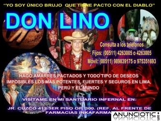 UNICO BRUJO PACTADO QUE ATA Y DESATA AMARRES-DON LINO CUSCO