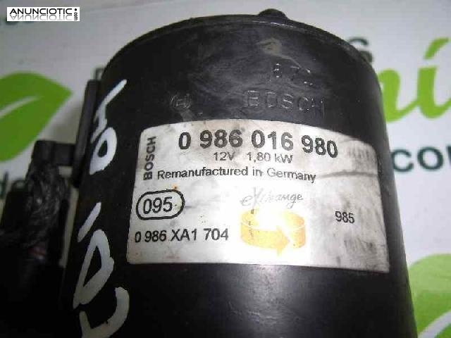 Motor arranque tipo 0986016980 de seat -