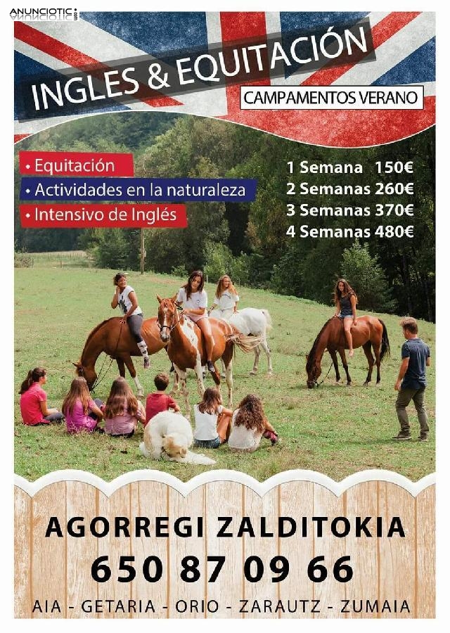 H&iacute;pica Agorregi cursos verano ingl&eacute;s 
