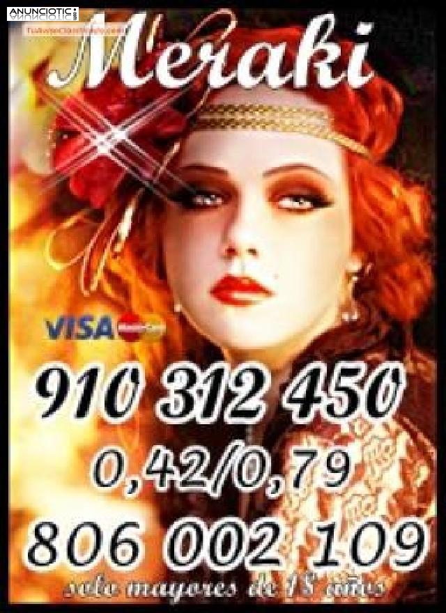Tarot 910 312 450 9� 30min.15� 55min.20� 80min. VIDENCIA MERAKI 