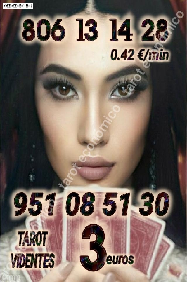 3 euros tarot y videntes 806 desde 0.42�/minutos ///